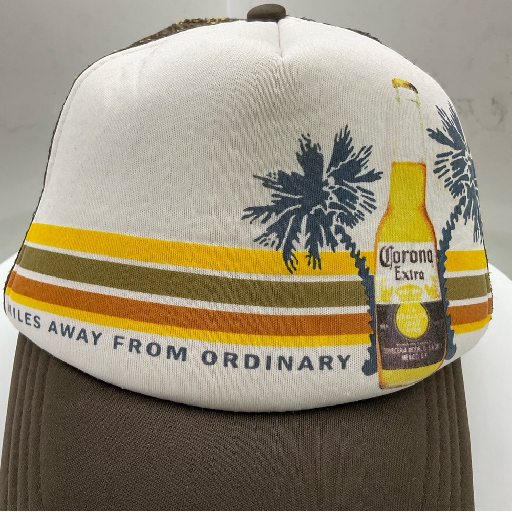 Vintage Corona Beer Bio-Domes Snapback Meshback Hat OneSizeFitsAll